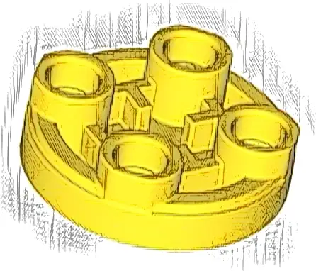 Tile, Round 2 x 2 Inverted