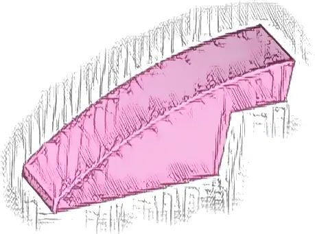 Slope, Curved 4 x 1 x 1 2/3