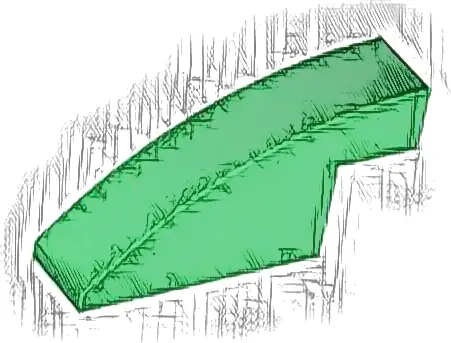 Slope, Curved 4 x 1 x 1 2/3