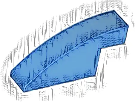 Slope, Curved 4 x 1 x 1 2/3