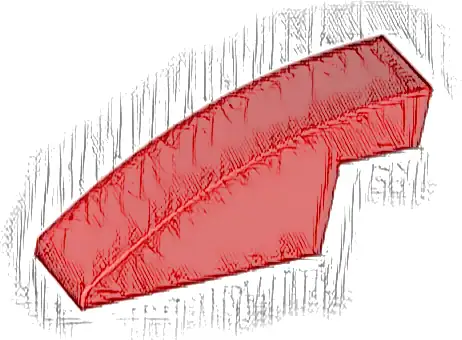 Slope, Curved 4 x 1 x 1 2/3