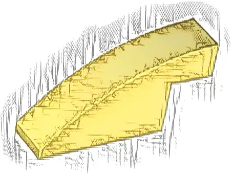 Slope, Curved 4 x 1 x 1 2/3