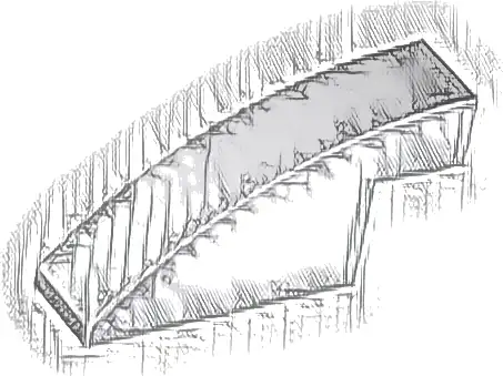 Slope, Curved 4 x 1 x 1 2/3
