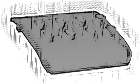 Duplo, Train Cabin Roof 4 x 4