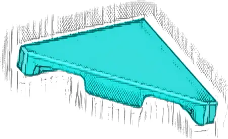 Tile, Modified 2 x 2 Triangular