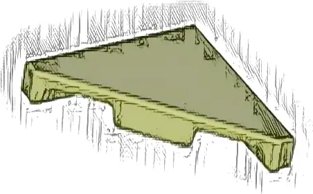 Tile, Modified 2 x 2 Triangular