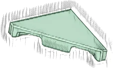 Tile, Modified 2 x 2 Triangular