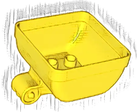 Duplo, Train Tipper Box 4 x 4 x 2