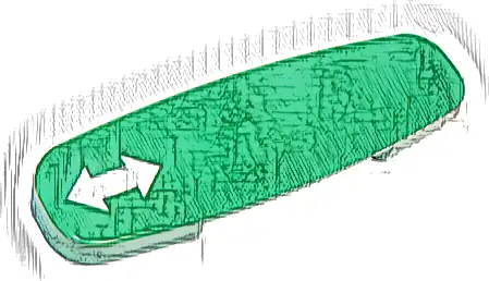 Duplo, Train Action Brick with White Arrow Double Pattern