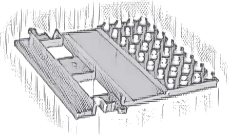 Duplo, Train Track Straight with 4 x 8 Plate on Side