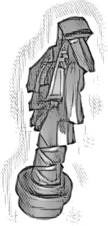 Minifigure, Weapon Sword Hilt with Dragon Head