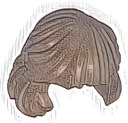 Minifigure, Hair Female Mid-Length Combed Behind Ear