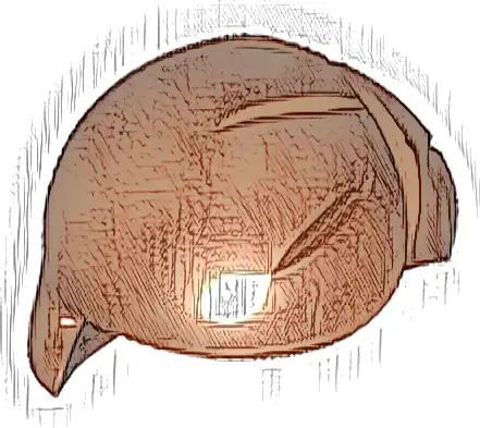 Minifigure, Hair Short, Bob Cut with Left Side Part and Right Curl