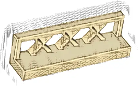 Fence 1 x 4 x 1 Lattice