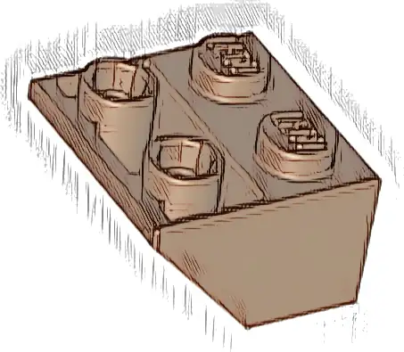 Slope, Inverted 45 2 x 2 with Flat Bottom Pin