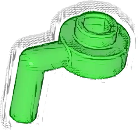 Plate, Round 1 x 1 Open Stud with Bar Arm Down