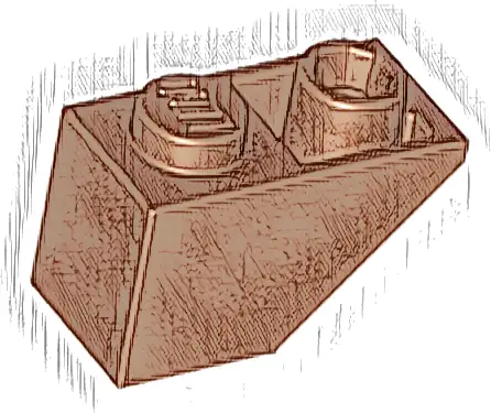 Slope, Inverted 45 2 x 1