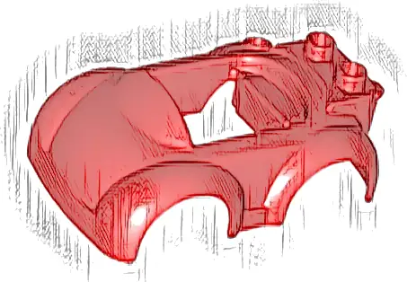 Duplo Car Body with 2 Studs on Back and Small Windshield