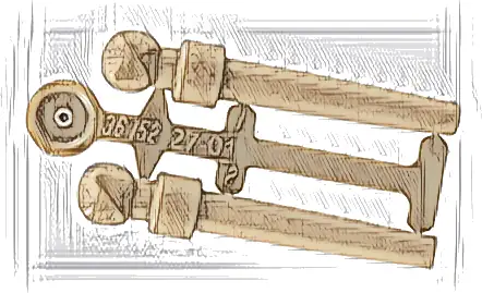 Minifigure, Utensil Wand, 2 on Sprue