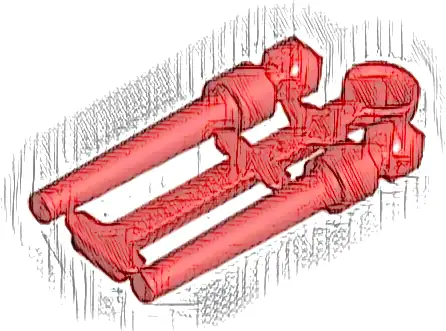 Minifigure, Utensil Wand, 2 on Sprue