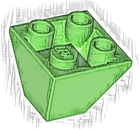 Slope, Inverted 45 2 x 2 Double Convex