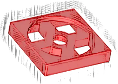Turntable 2 x 2 Plate, Base