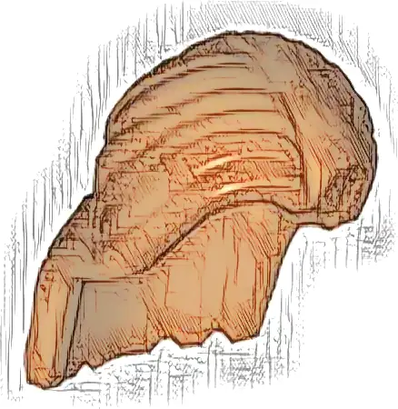 Minifigure, Hair Long, Parted in Center