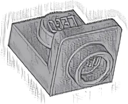 Bracket 1 x 1 - 1 x 1 Inverted