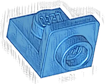 Bracket 1 x 1 - 1 x 1 Inverted