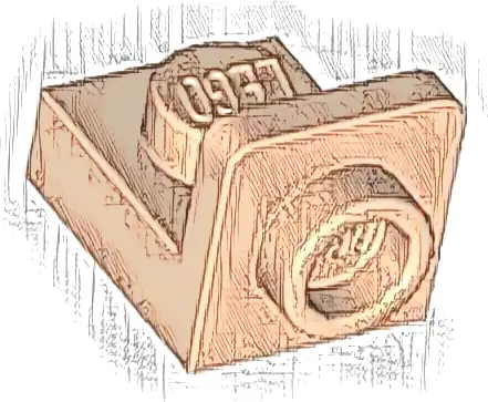 Bracket 1 x 1 - 1 x 1 Inverted