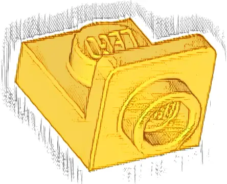 Bracket 1 x 1 - 1 x 1 Inverted