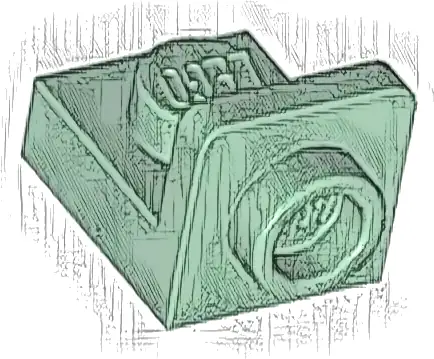 Bracket 1 x 1 - 1 x 1 Inverted