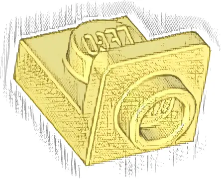 Bracket 1 x 1 - 1 x 1 Inverted