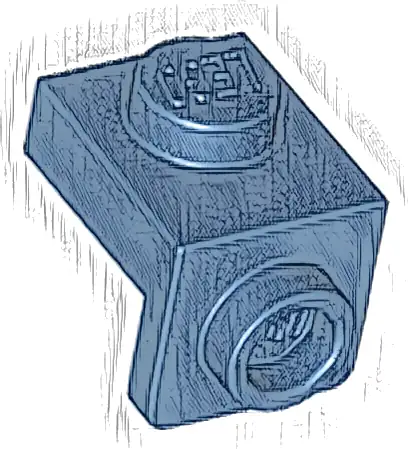 Bracket 1 x 1 - 1 x 1