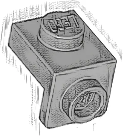 Bracket 1 x 1 - 1 x 1