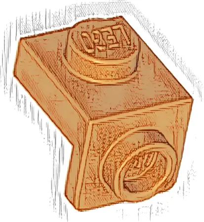Bracket 1 x 1 - 1 x 1