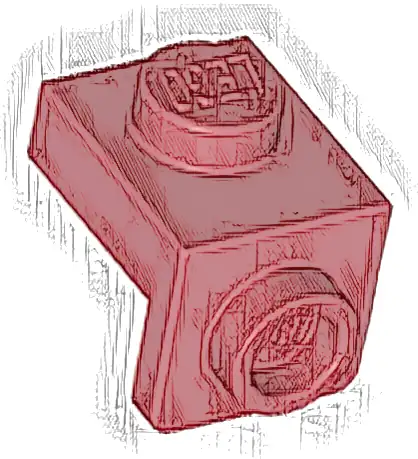 Bracket 1 x 1 - 1 x 1