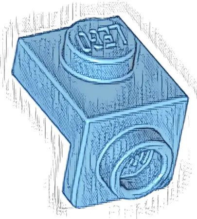 Bracket 1 x 1 - 1 x 1