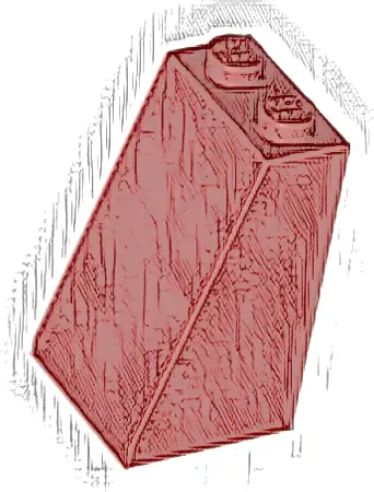 Slope 75 2 x 2 x 3 - Solid Studs