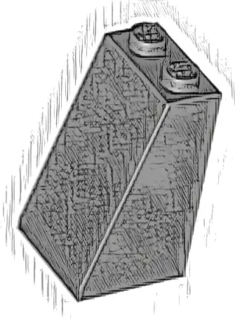 Slope 75 2 x 2 x 3 - Solid Studs