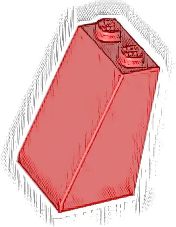 Slope 75 2 x 2 x 3 - Solid Studs