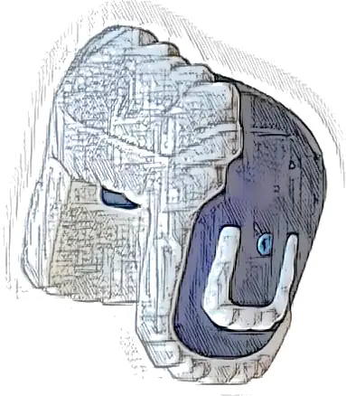 Minifigure, Headgear Ushanka Hat with Molded White Fur Lining Pattern