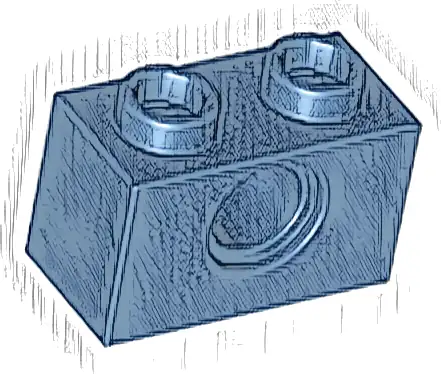 Technic, Brick 1 x 2 with Hole