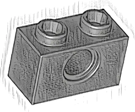 Technic, Brick 1 x 2 with Hole