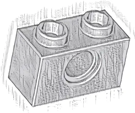Technic, Brick 1 x 2 with Hole