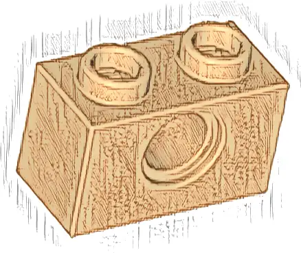 Technic, Brick 1 x 2 with Hole