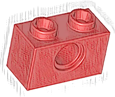 Technic, Brick 1 x 2 with Hole