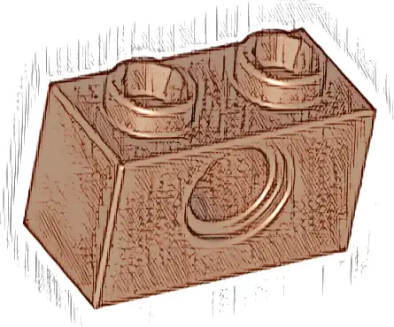 Technic, Brick 1 x 2 with Hole