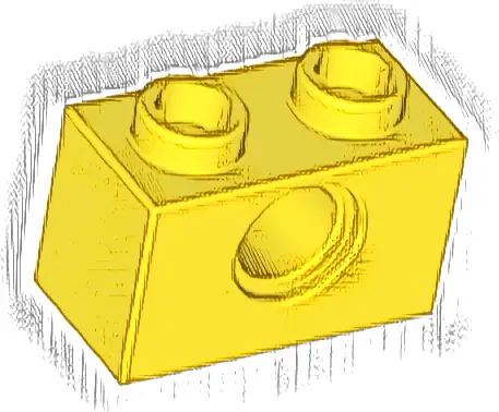 Technic, Brick 1 x 2 with Hole