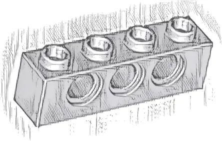 Technic, Brick 1 x 4 with Holes